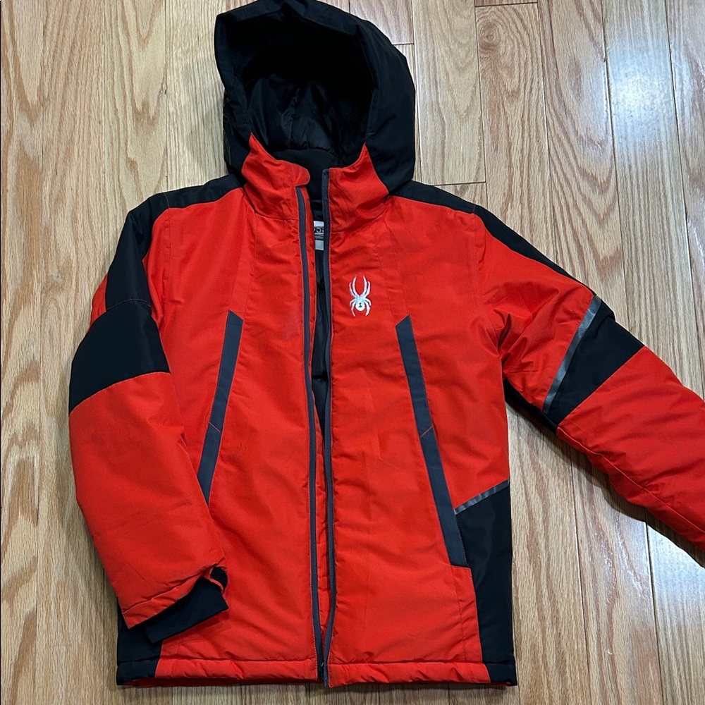 Spyder Red and Black Jacket with Logo